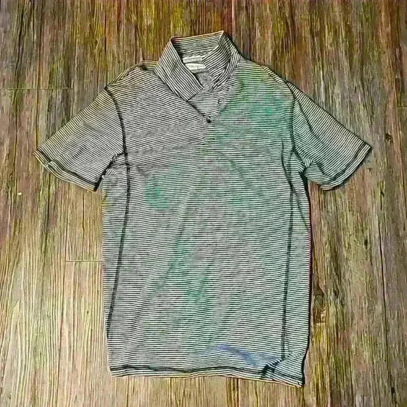 Mens English Laundry Blue and White Stripe Polo - Picture 1 of 4